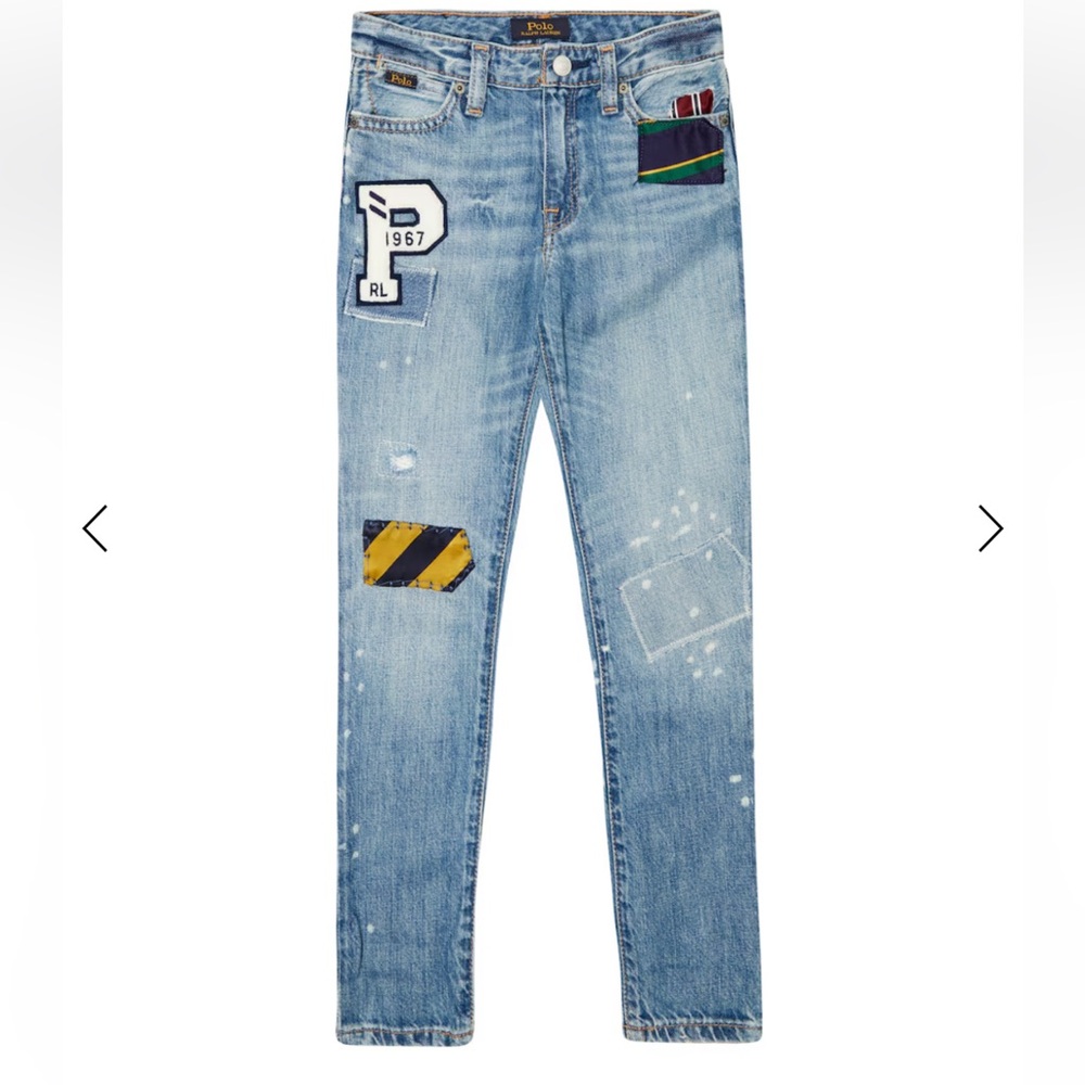 Polo Ralph Lauren Girl distressed skinny jeans , has littler stretch